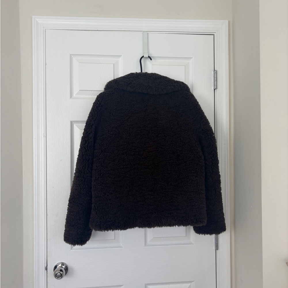 Zadig & Voltaire Dark Brown Teddy Jacket - Picture 15 of 16
